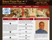 Tablet Screenshot of bravopizzaplus.com